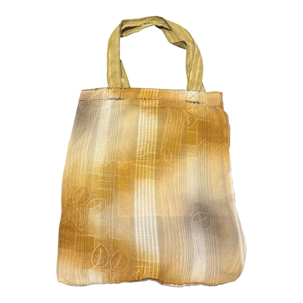 SORUKA Upcycled Silk Gold Tote Bag - Picture 2 of 5